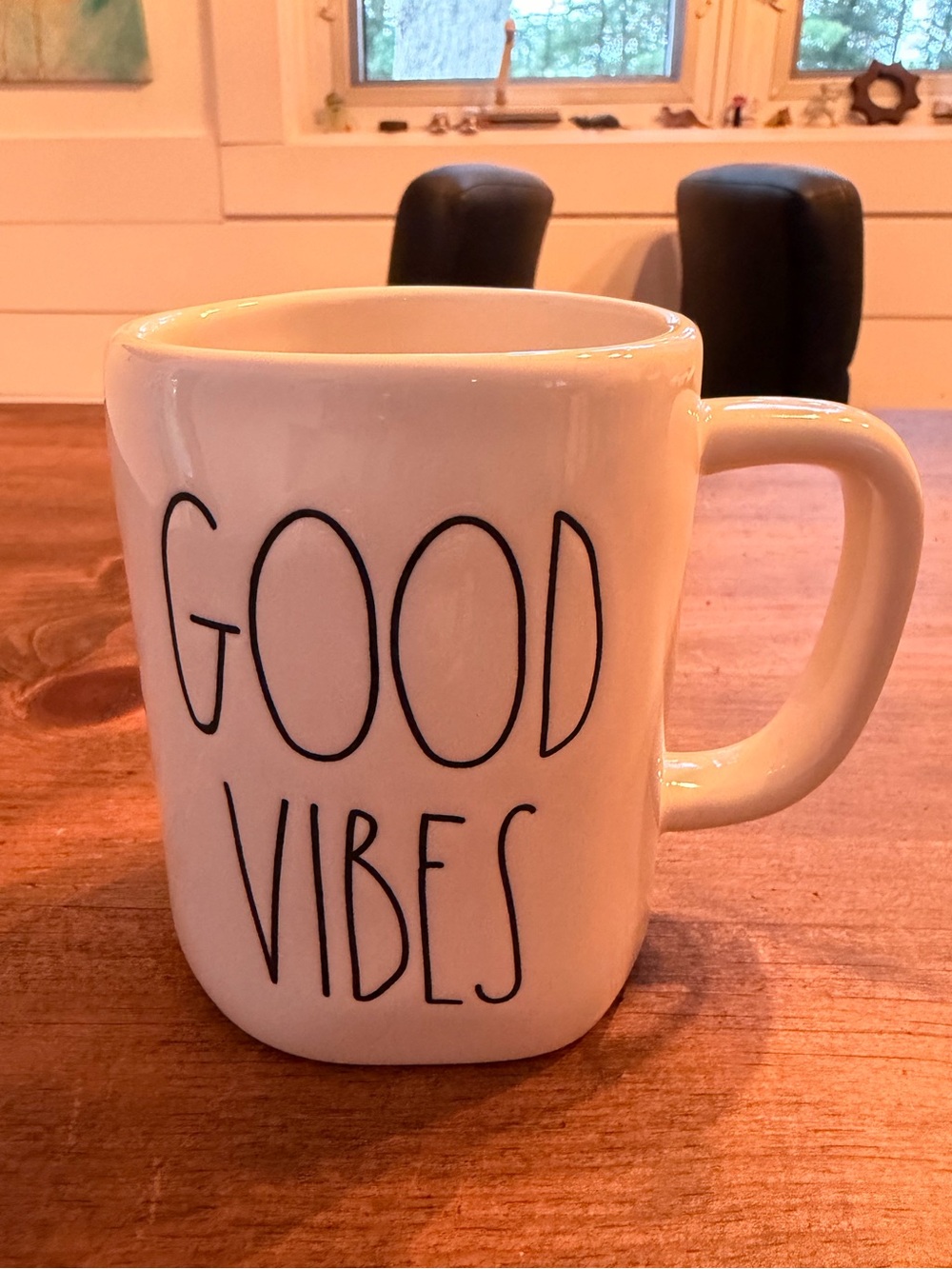 Rae Dunn GOOD VIBES mug